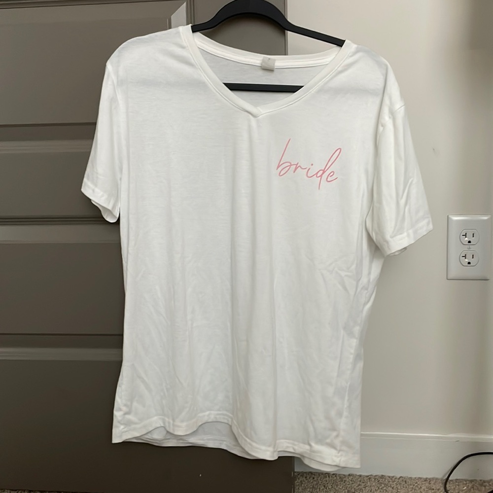 Short sleeve “Bride” t shirt (XL)